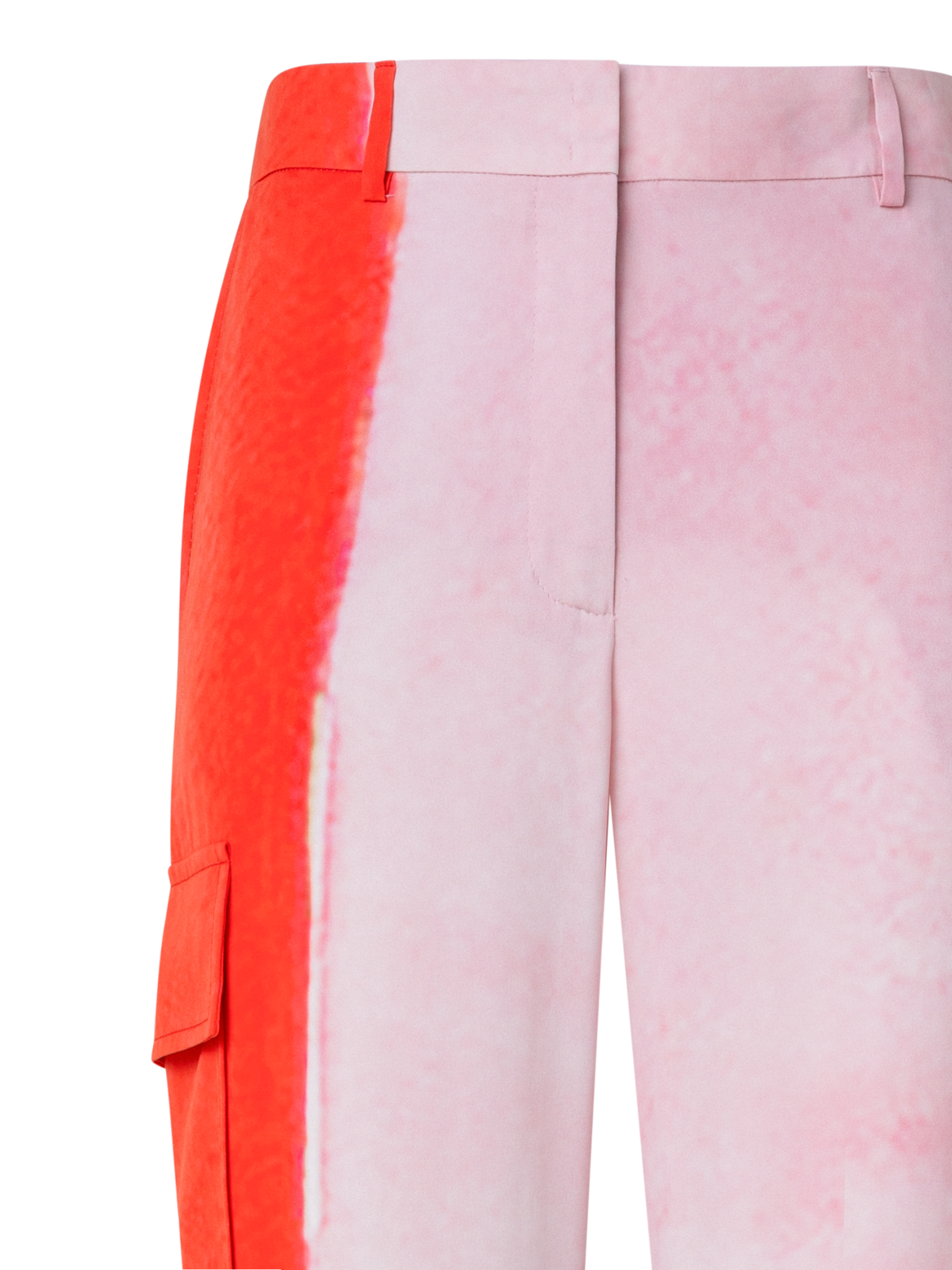 Designer Seiden-Cargo-Hose mit Spectra Druck - Bunt