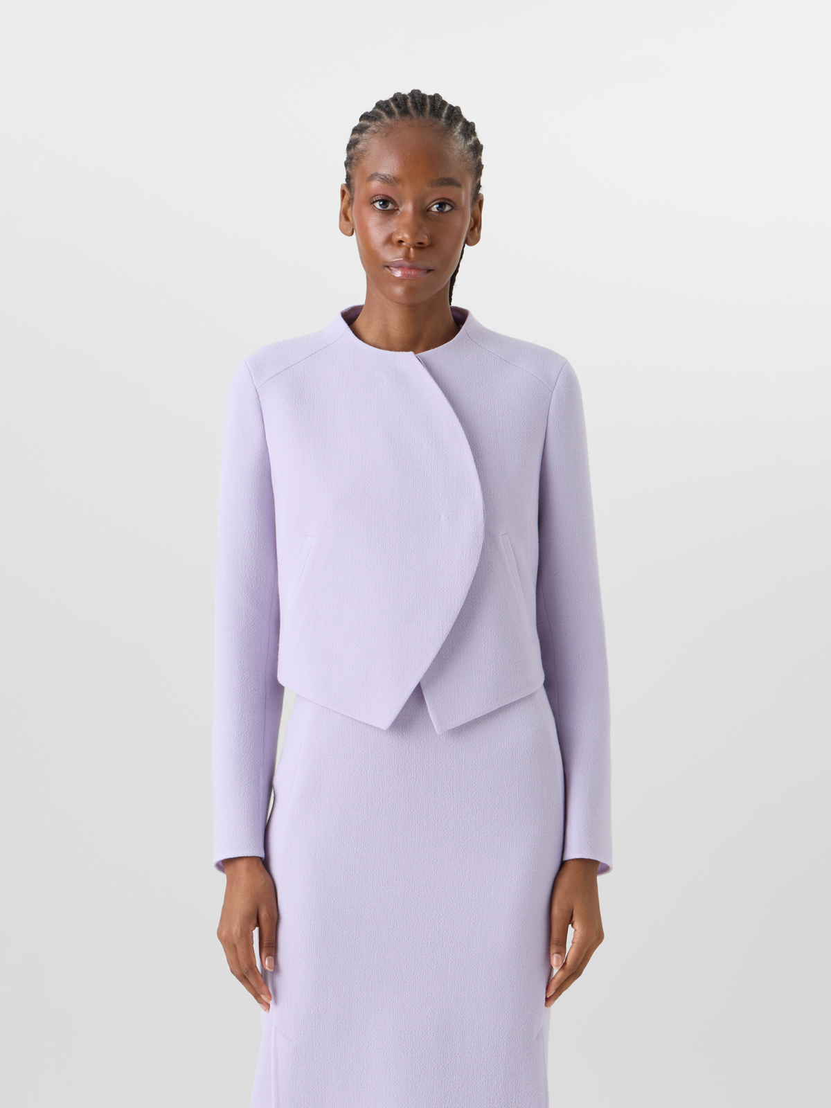 Designer Hynora Jacke aus Wollkrepp-Doubleface #editorial