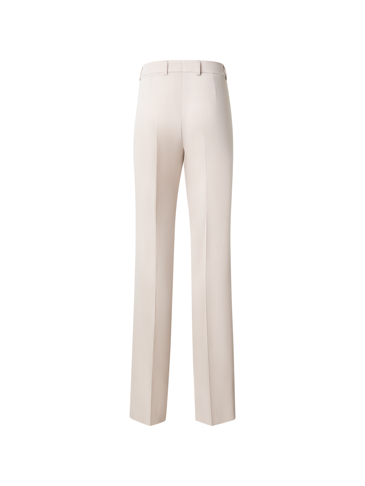 Designer Gerade Hose aus Woll-Gabardine - Beige