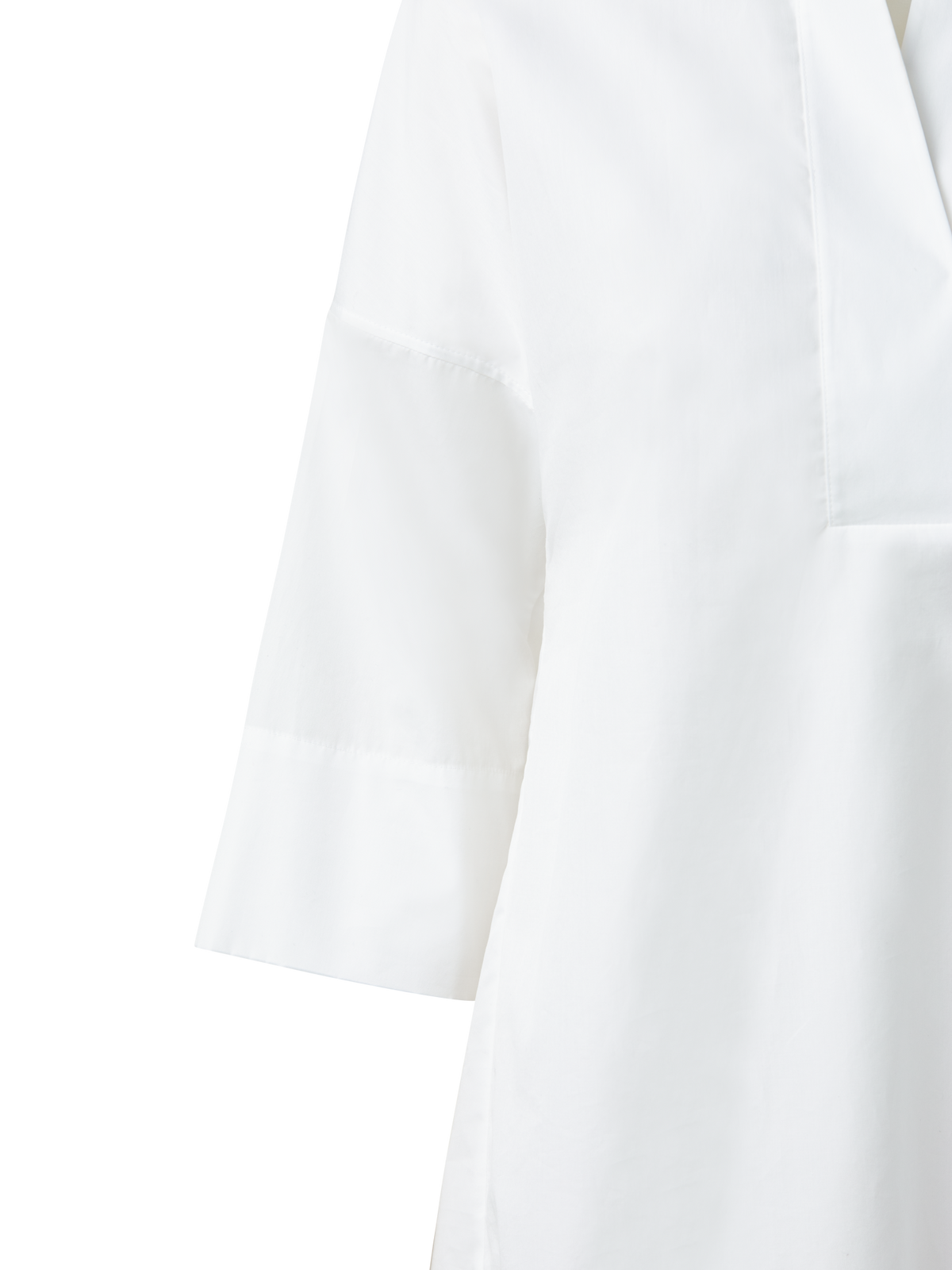 Designer Oversize Bluse aus Baumwolle - Weiss