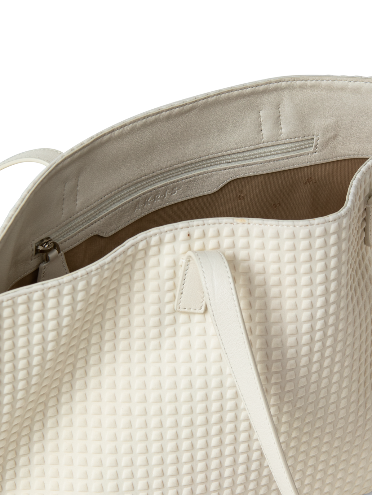 Designer Ai Small Shoulder Tote - Weiss