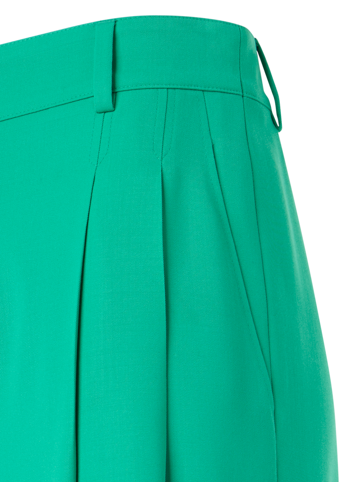 Designer Cassie Hose aus Woll-Gabardine - Grün