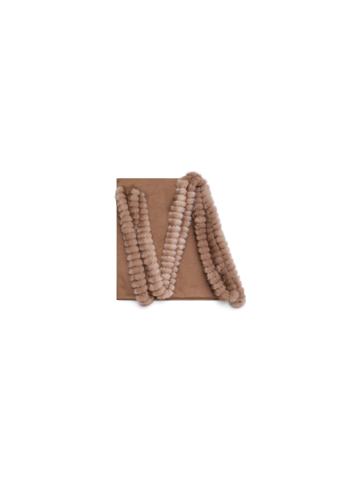 Designer Schal aus Kaschmir-Seide - Braun