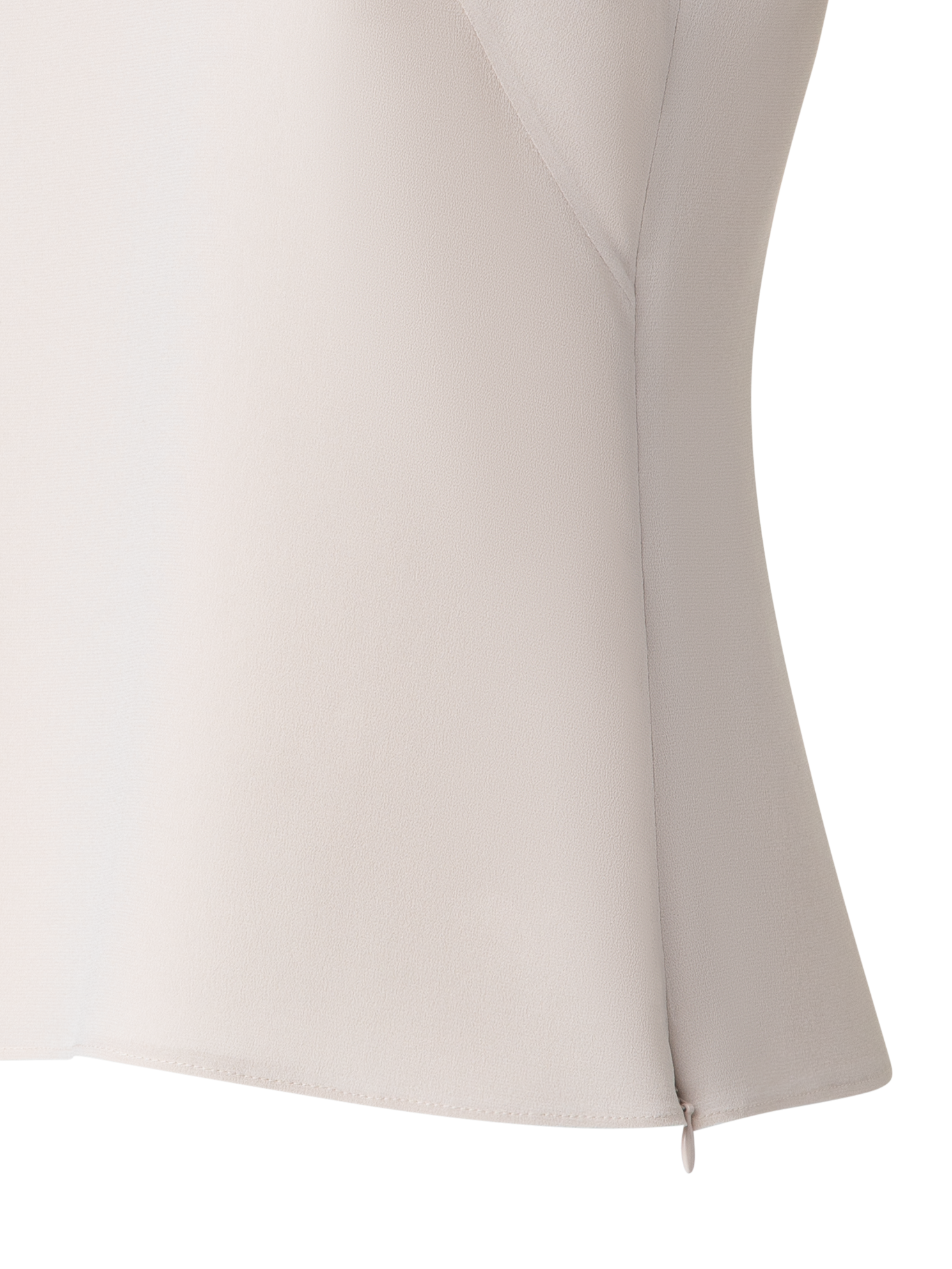 Designer Seiden-Georgette-Tank-Top - Beige