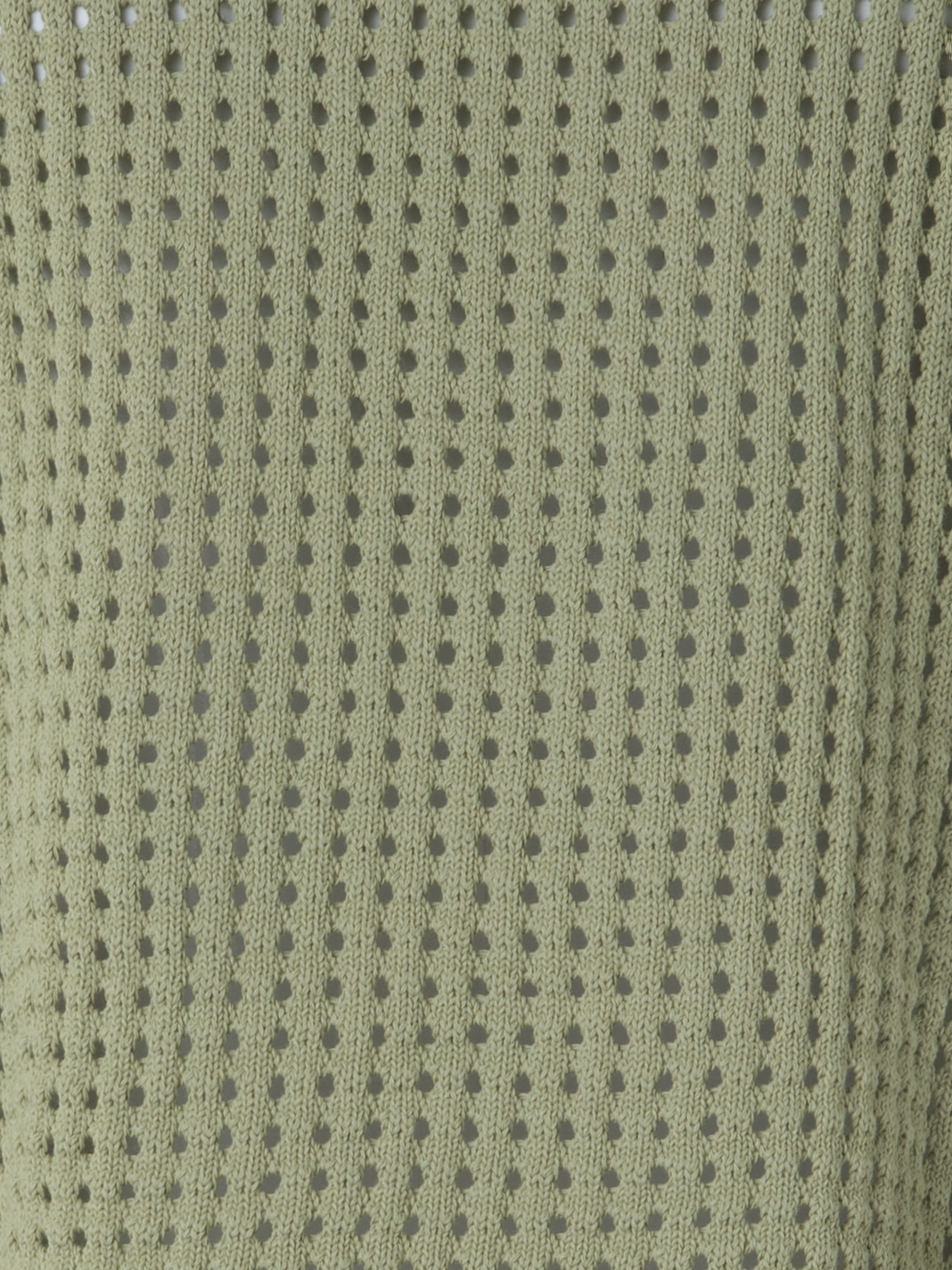 Designer Strickpullover aus grobem Baumwollmesh - Grün