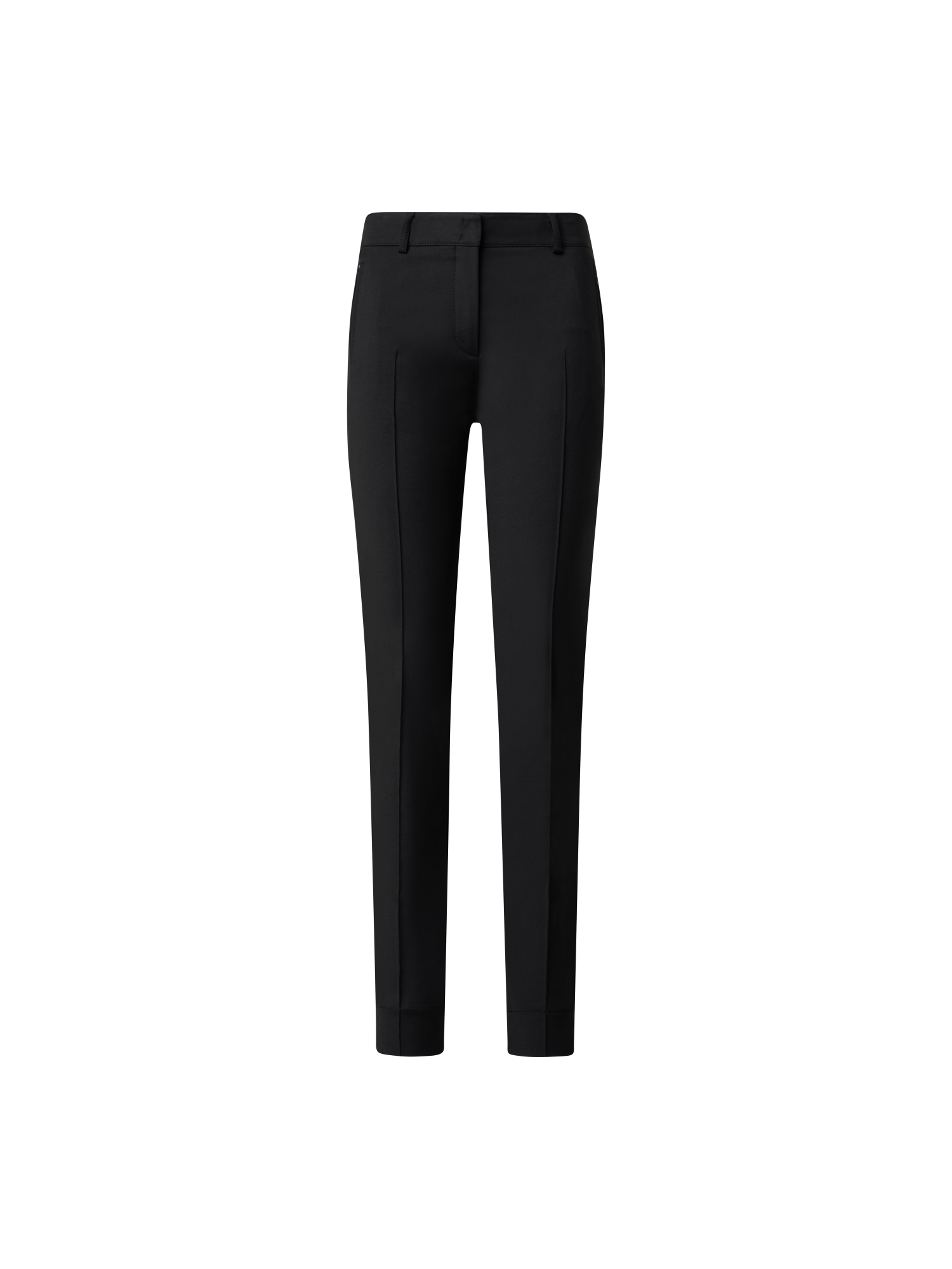 Designer Lange Hose aus Baumwolle mit Stretch - Schwarz