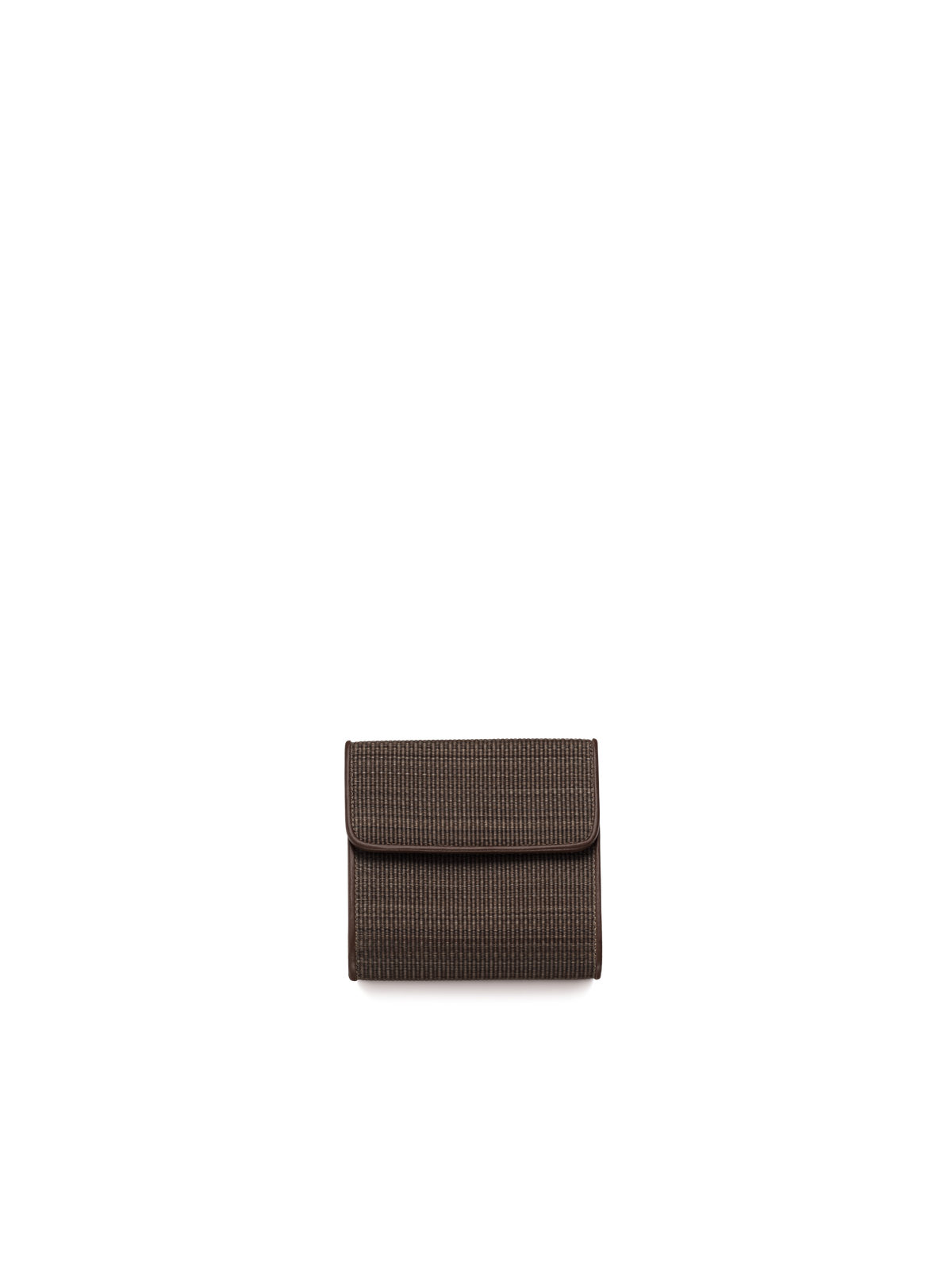 Designer Small Flap Over Wallet in Horsehair, 10.3 x 9.5 x2.3 cm