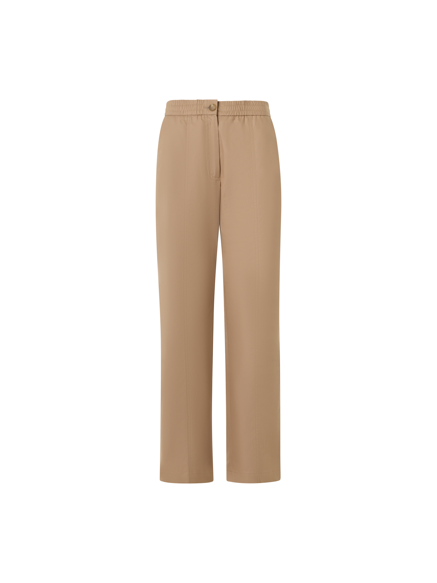Designer Fritz Straight-Leg Hose aus Baumwoll-Gabardine - Beige