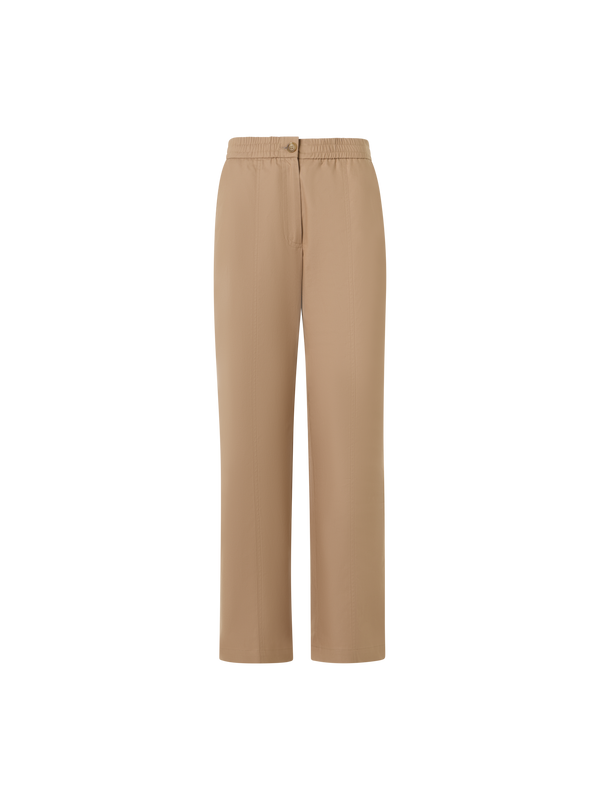 Designer Fritz Straight-Leg Hose aus Baumwoll-Gabardine - Beige