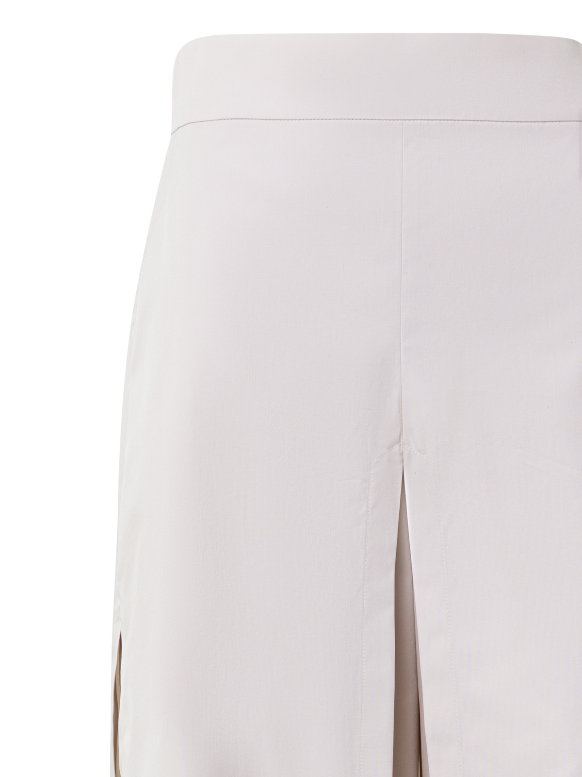Designer Cropped Lagenhose aus Baumwoll-Popeline - Grau - Beige