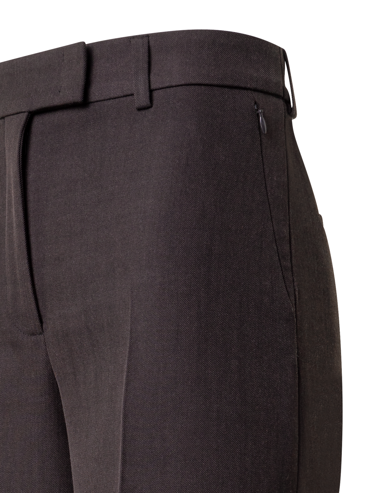 Designer Weite Hose aus Doubleface mit Mocca Loop Druck - Braun - Bunt