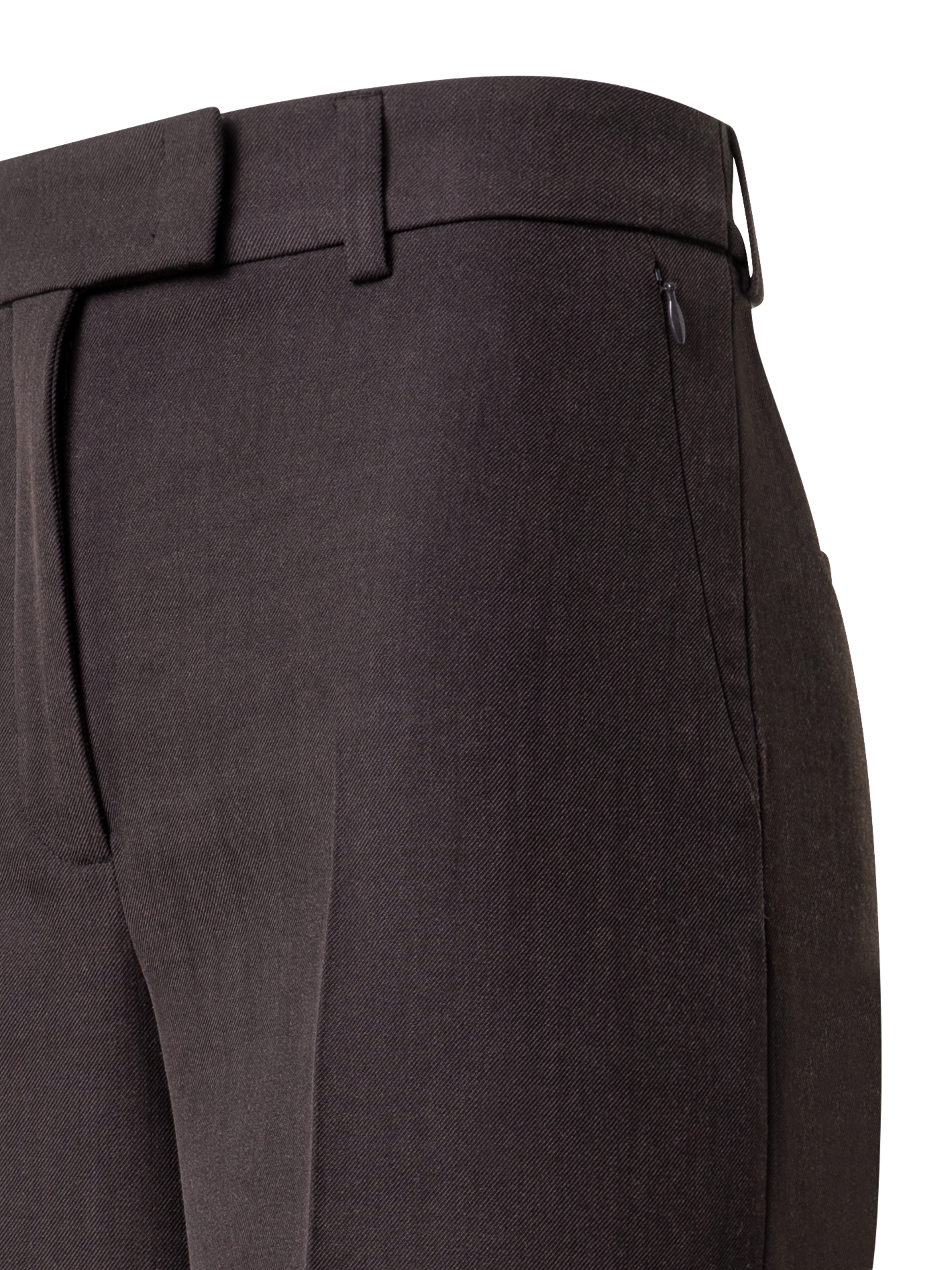 Designer Weite Hose aus Doubleface mit Mocca Loop Druck - Braun - Bunt