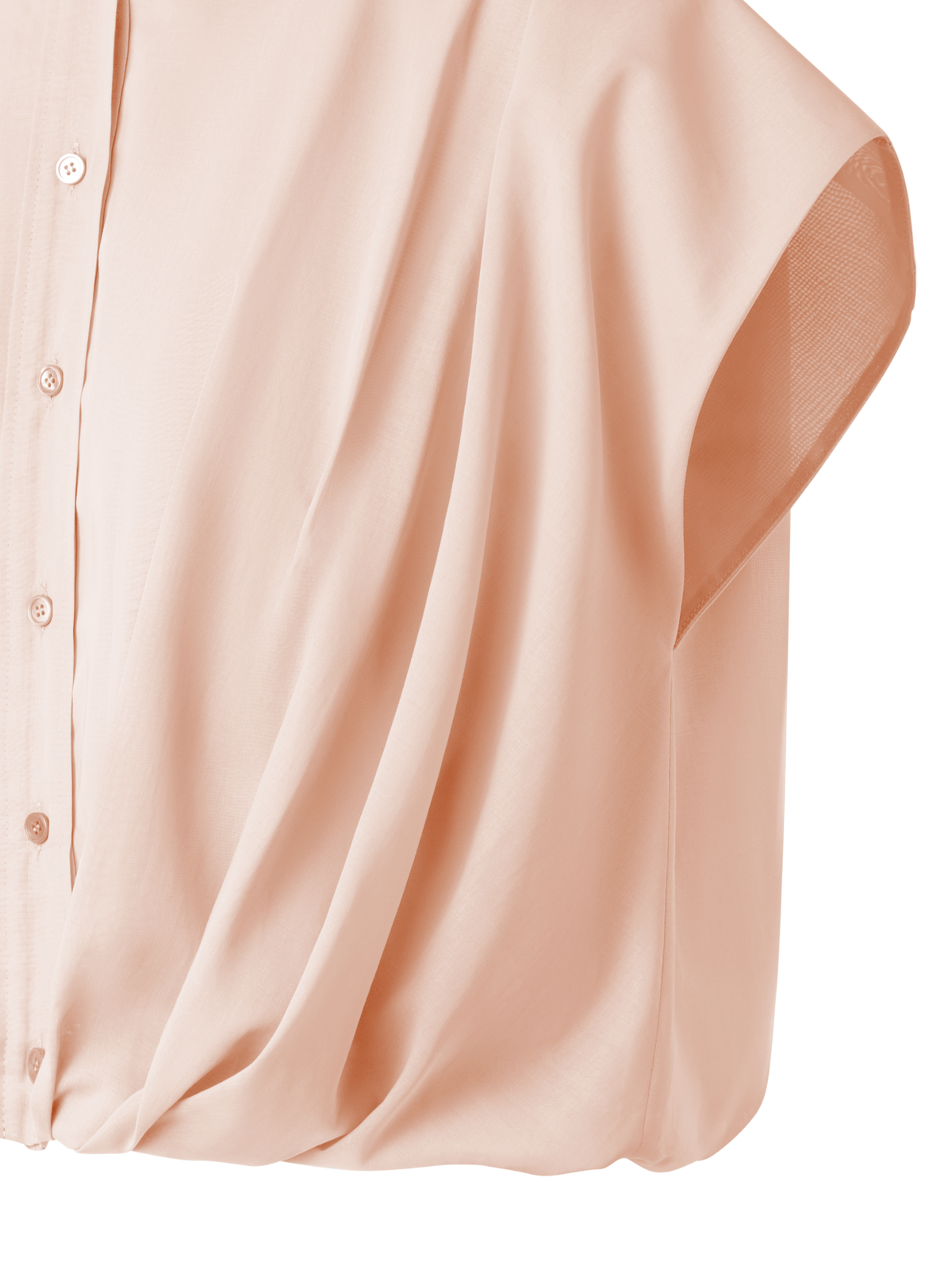 Designer Ärmellose Bluse aus Baumwoll-Voile - Rosa