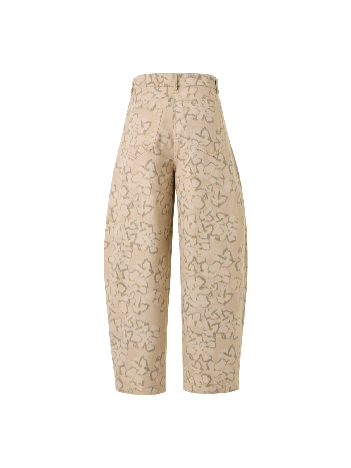 Designer Farrow Hose aus Baumwoll-Canvas - Beige