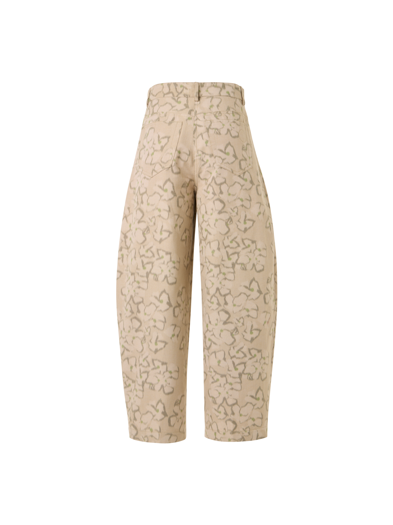 Designer Farrow Hose aus Baumwoll-Canvas - Beige