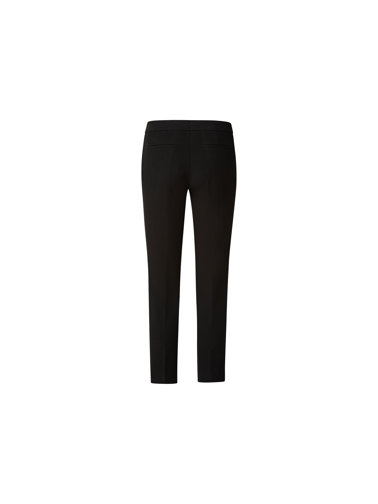 Designer Cropped Slim-Fit Hose aus Baumwolle - Schwarz