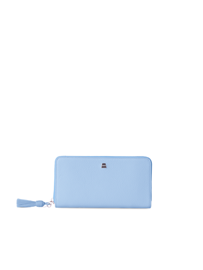 Designer Portemonnaie aus Leder - Blau