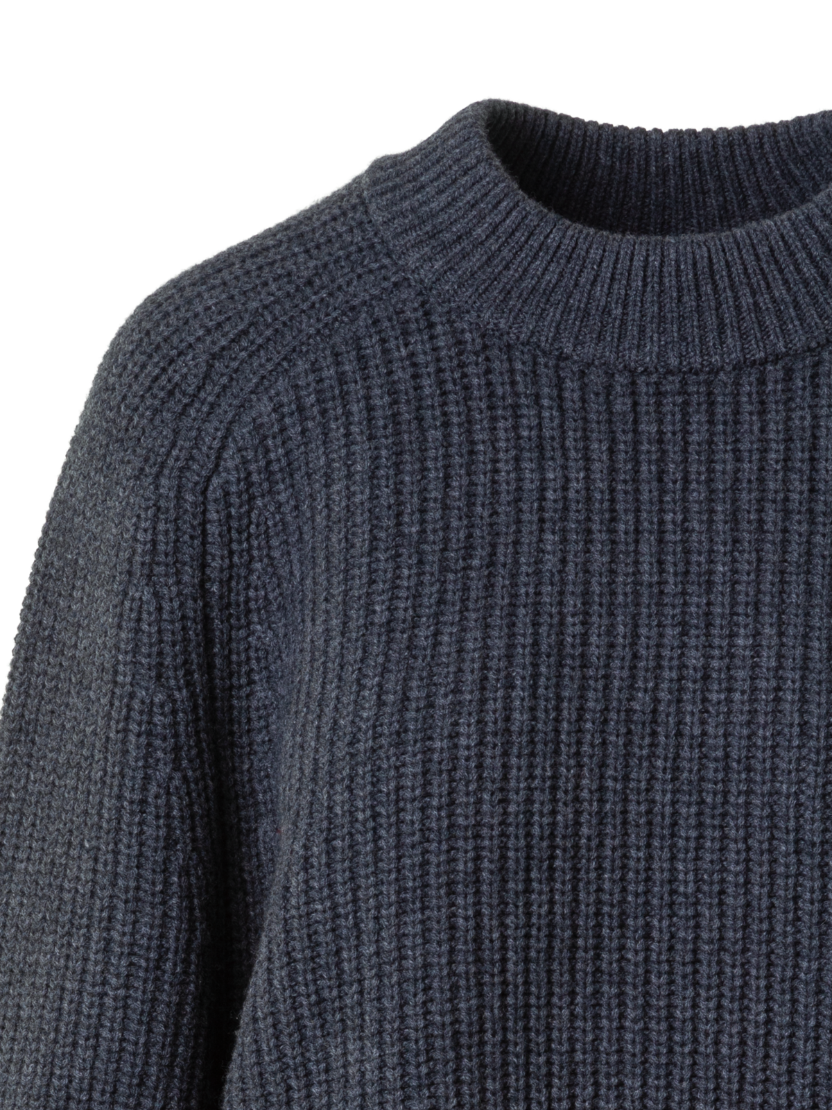 Designer Oversized Wolle Kaschmir Rippenstrick Pullover - Grau