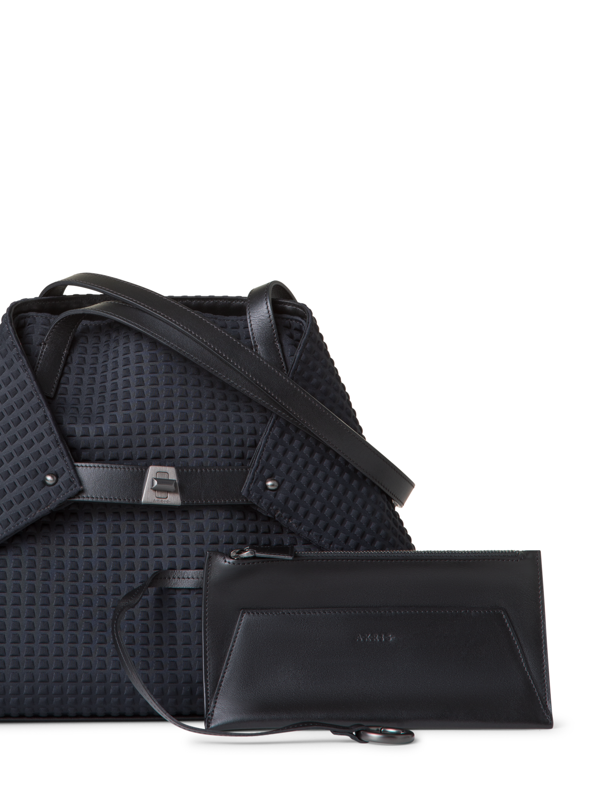 Designer Ai Small Shoulder Tote - Schwarz