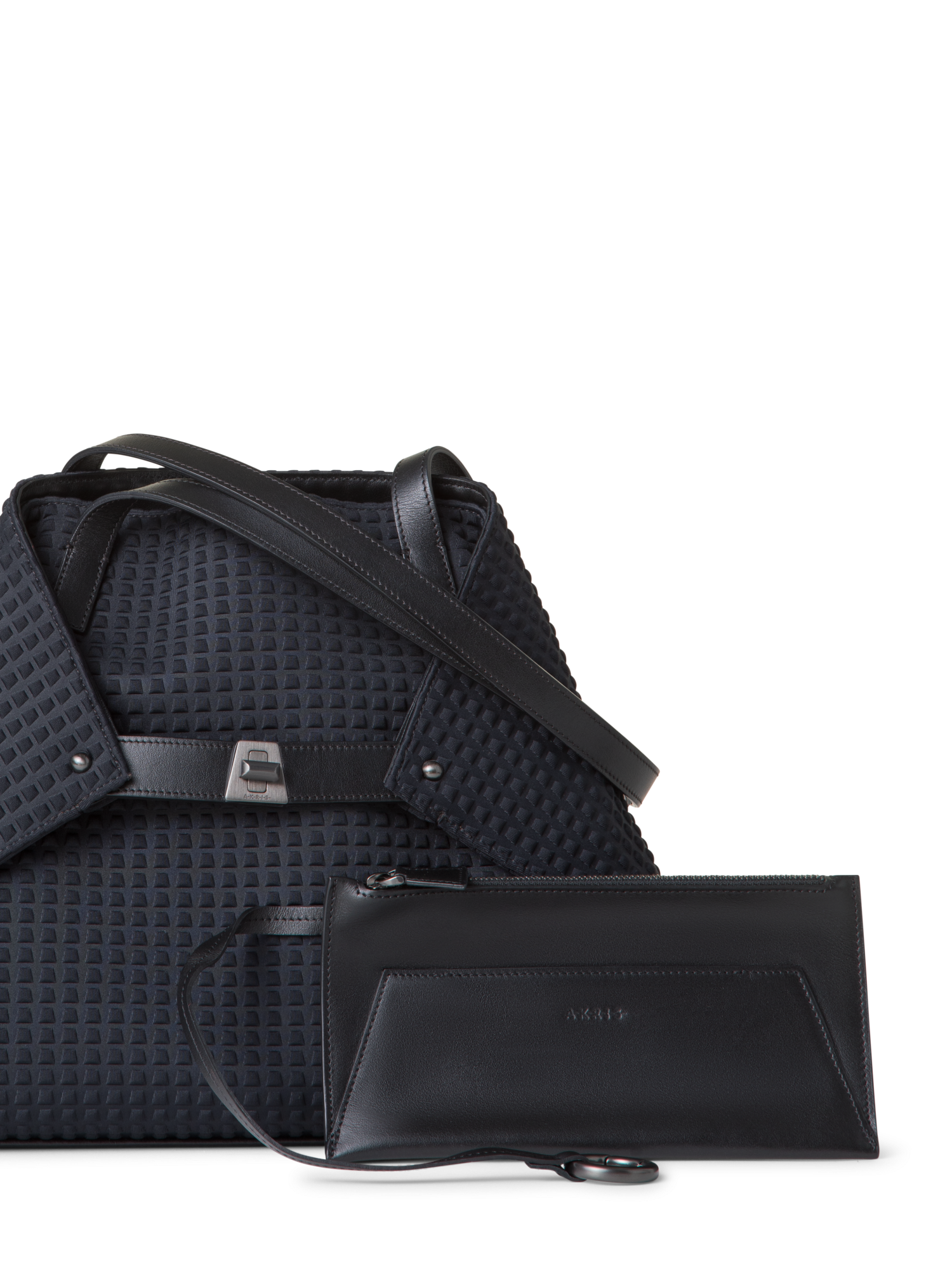 Designer Ai Small Shoulder Tote - Schwarz