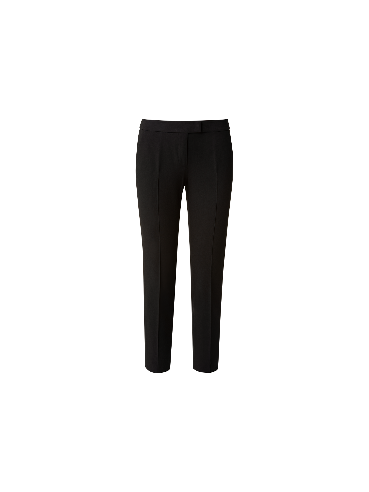 Designer Cropped Slim-Fit Hose aus Baumwolle - Schwarz