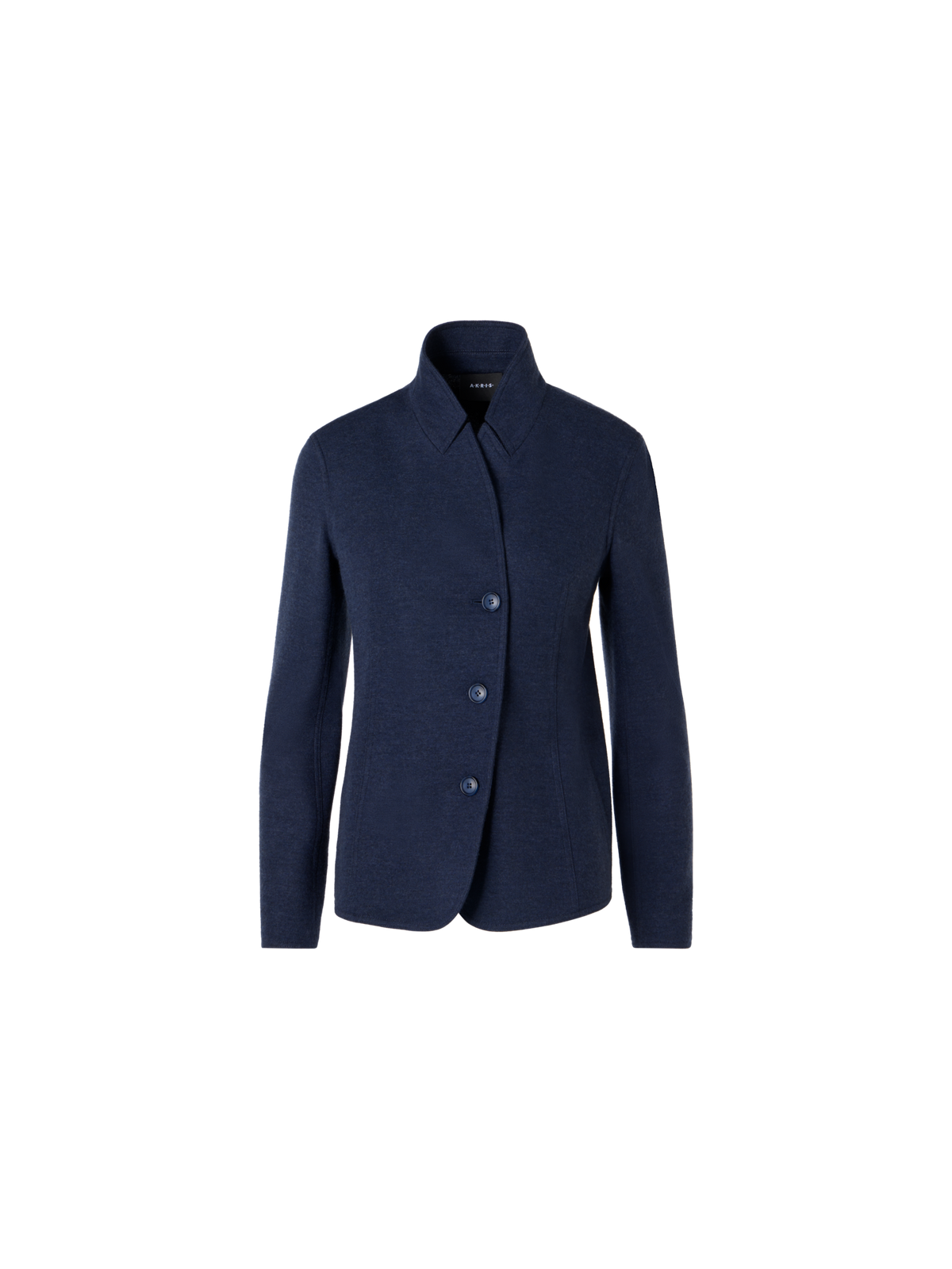 Designer Lima Kurzjacke aus Kaschmirjersey - Blau