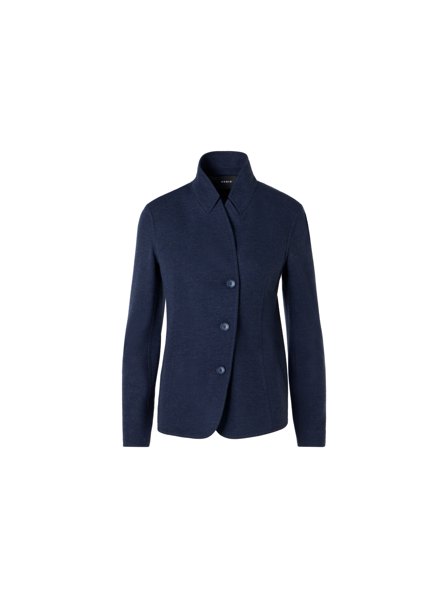 Designer Lima Kurzjacke aus Kaschmirjersey - Blau