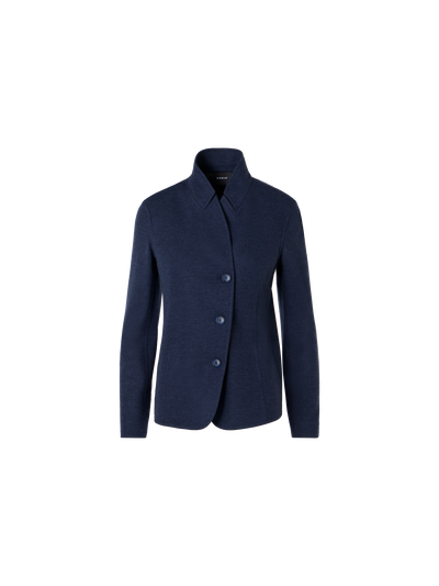 Designer Lima Kurzjacke aus Kaschmirjersey - Blau