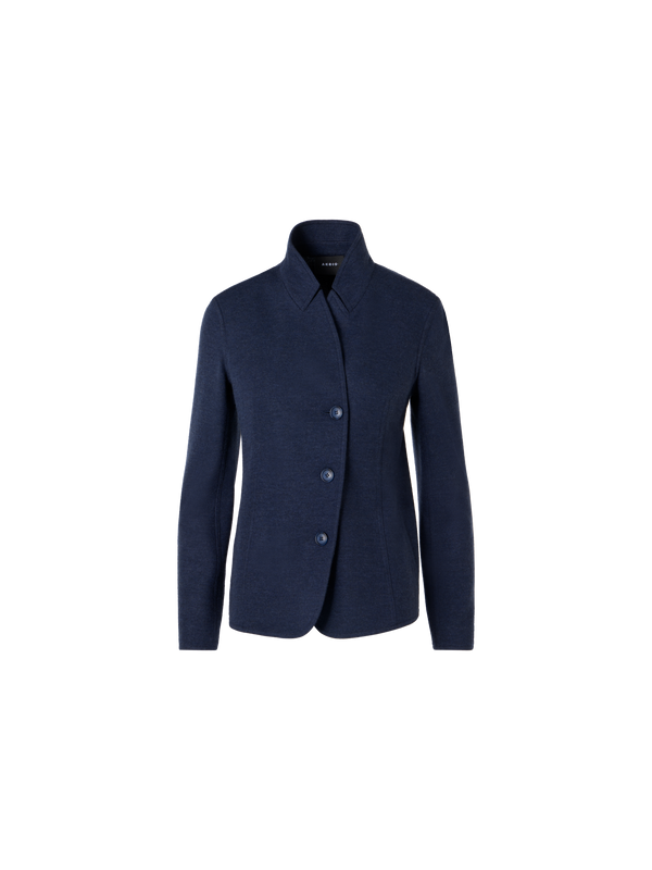Designer Lima Kurzjacke aus Kaschmirjersey - Blau