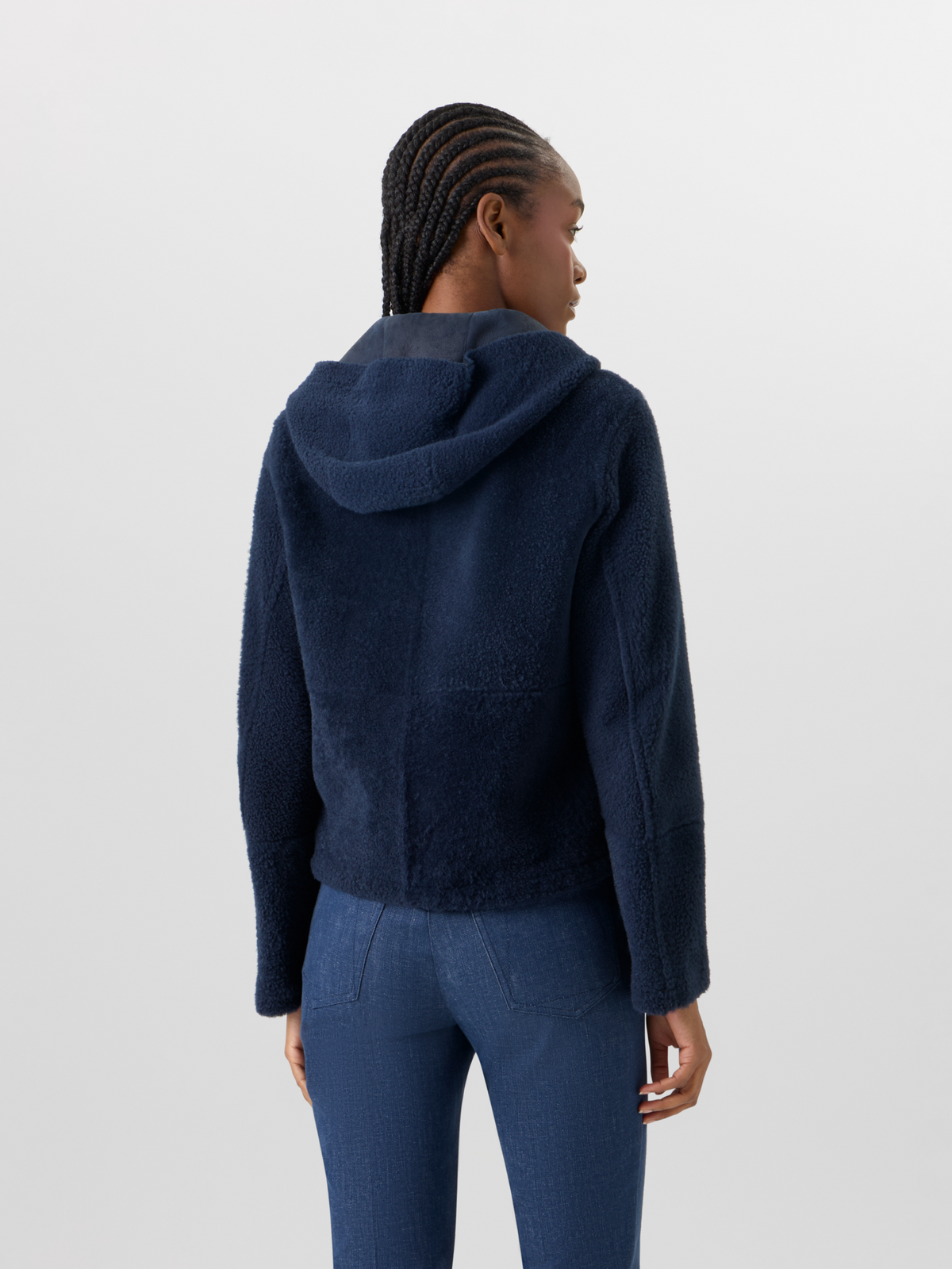 Designer Dino Shearling Jacke - Schwarz #editorial