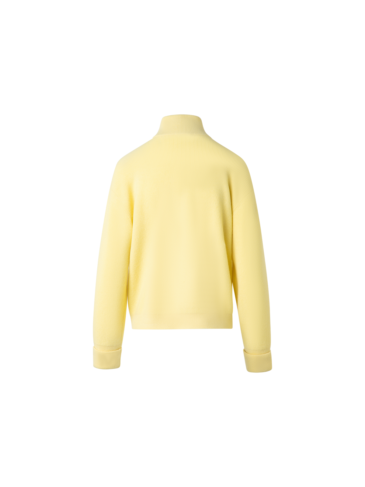 Designer Gerippte Kaschmir-Strickjacke - Gelb
