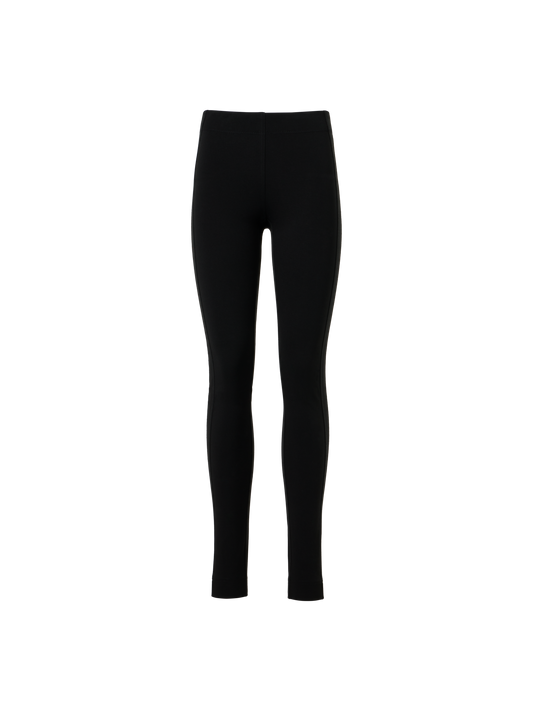 Designer Figurbetonte Jersey-Leggings - Schwarz