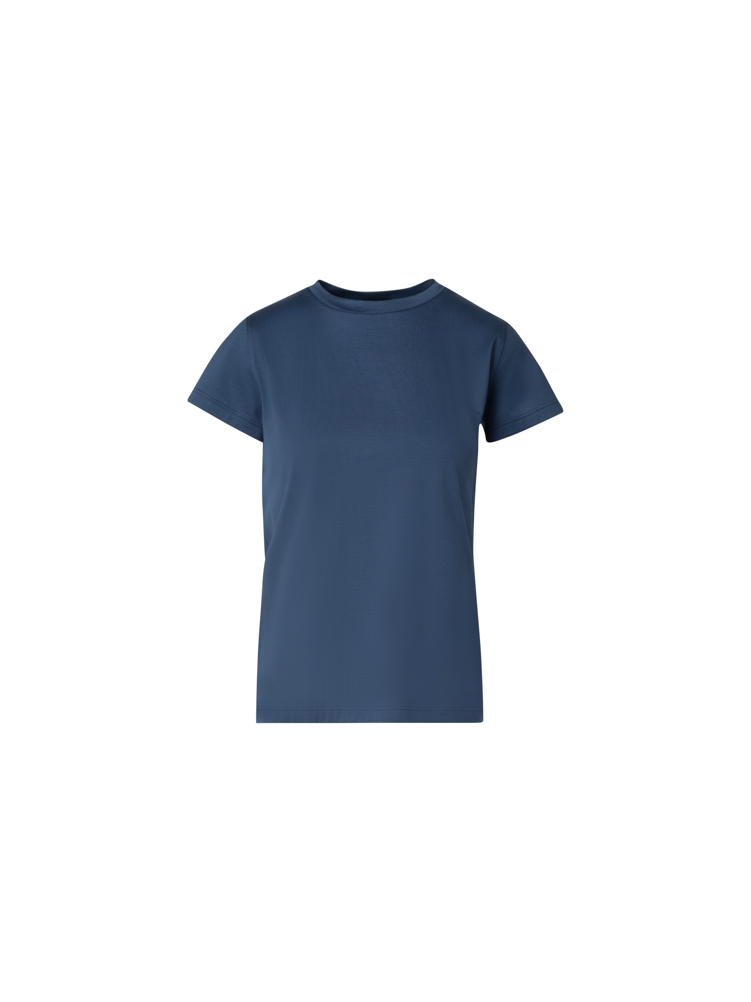 Designer T-Shirt aus Baumwoll-Jersey - Dunkelblau - Blau