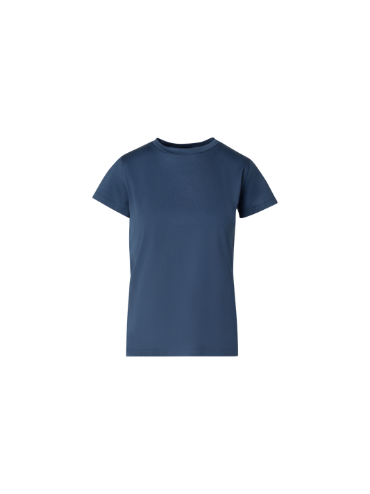 Designer T-Shirt aus Baumwoll-Jersey - Dunkelblau - Blau