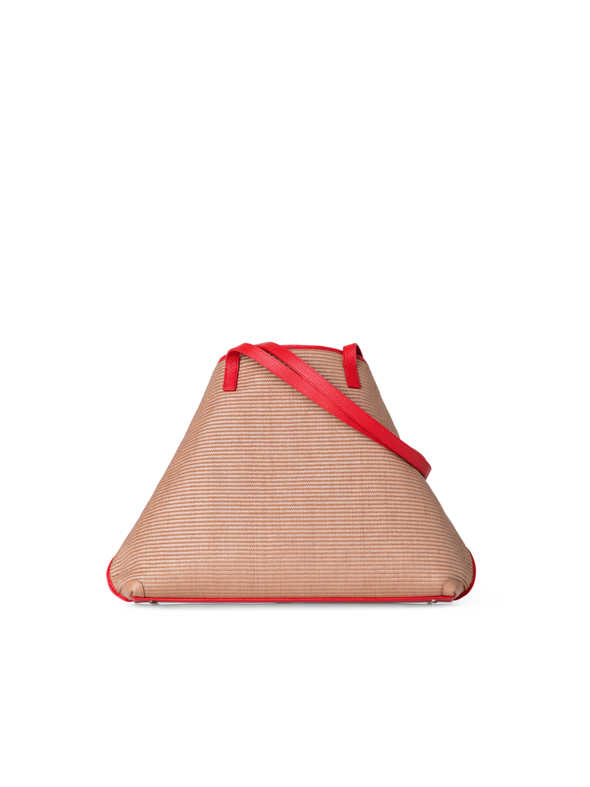 Designer Ai Medium Shoulder Tote - Bunt - Beige - Rot