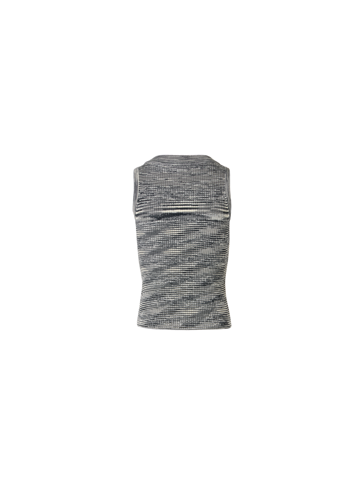 Designer Ärmelloses Stricktop aus Merinowolle - Grau