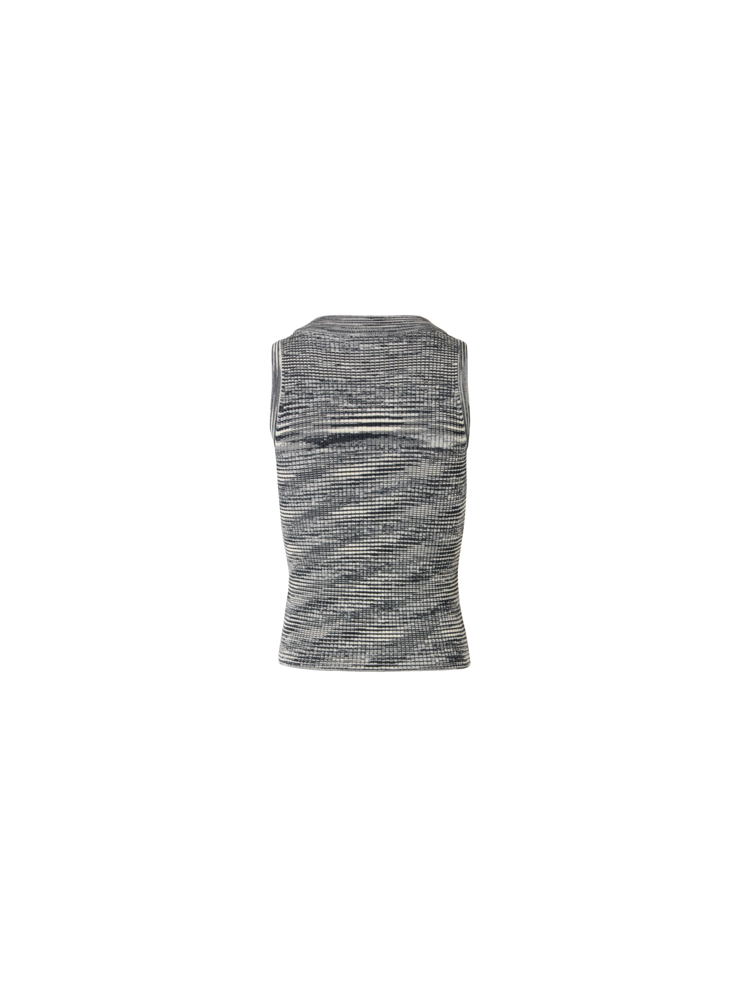 Designer Ärmelloses Stricktop aus Merinowolle - Grau