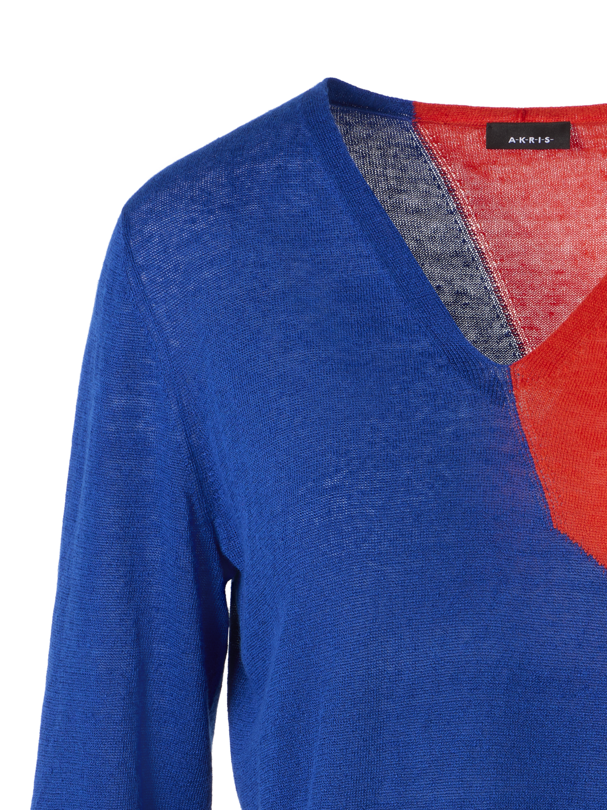 Designer Oversize-Pullover mit High-Plains-Intarsie - Bunt