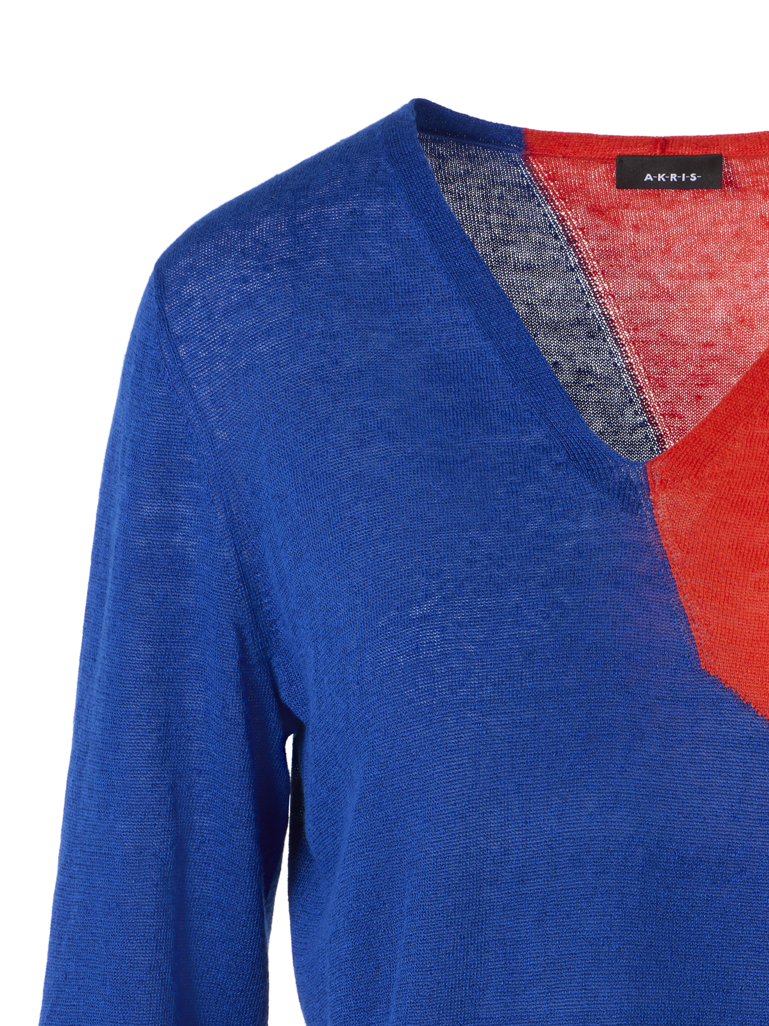 Designer Oversize-Pullover mit High-Plains-Intarsie - Bunt