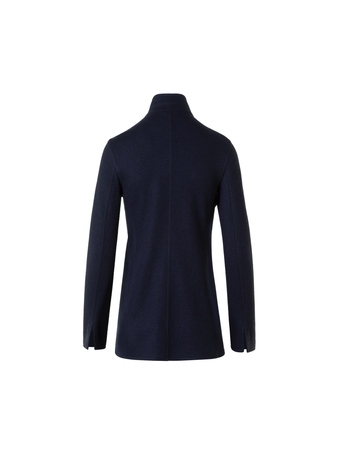Designer Liam Jacke aus Kaschmirjersey - Dunkelblau