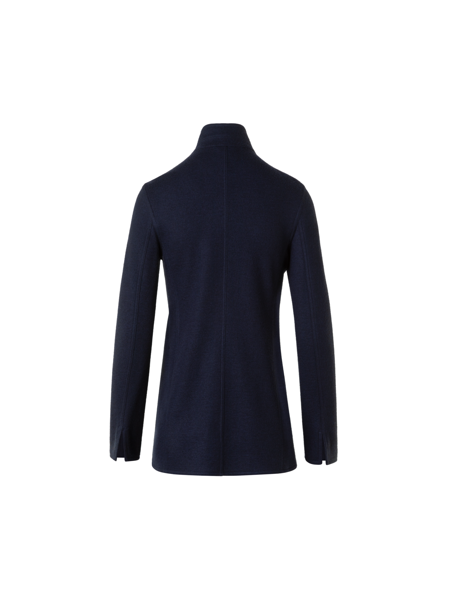 Designer Liam Jacke aus Kaschmirjersey - Dunkelblau