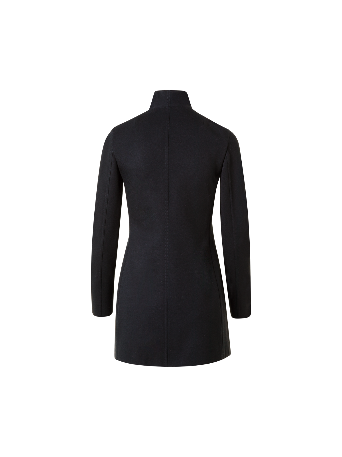 Designer Langer Jersey-Blazer - Schwarz
