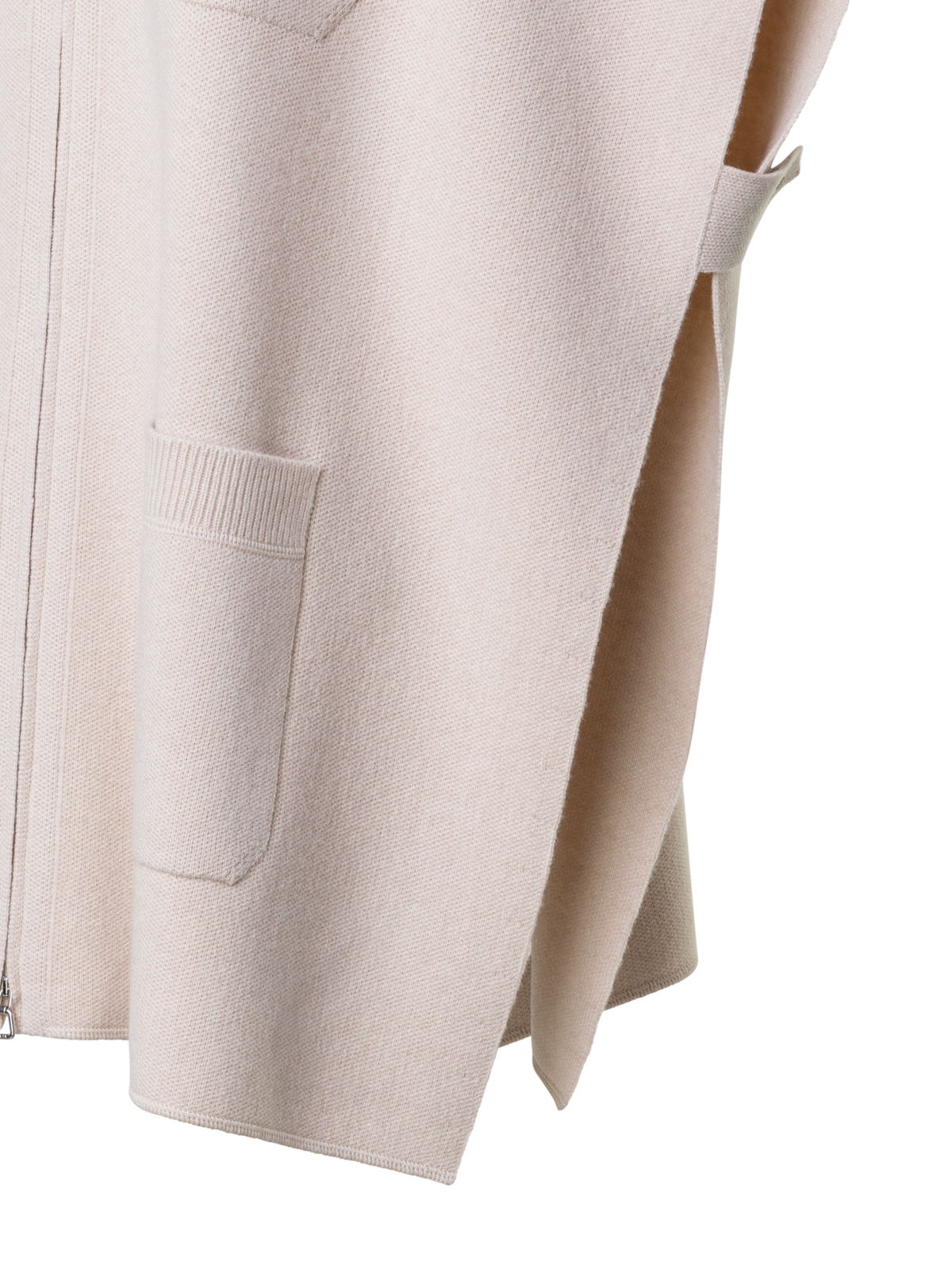 Designer Cape aus 100% Kaschmir Piqué - Beige