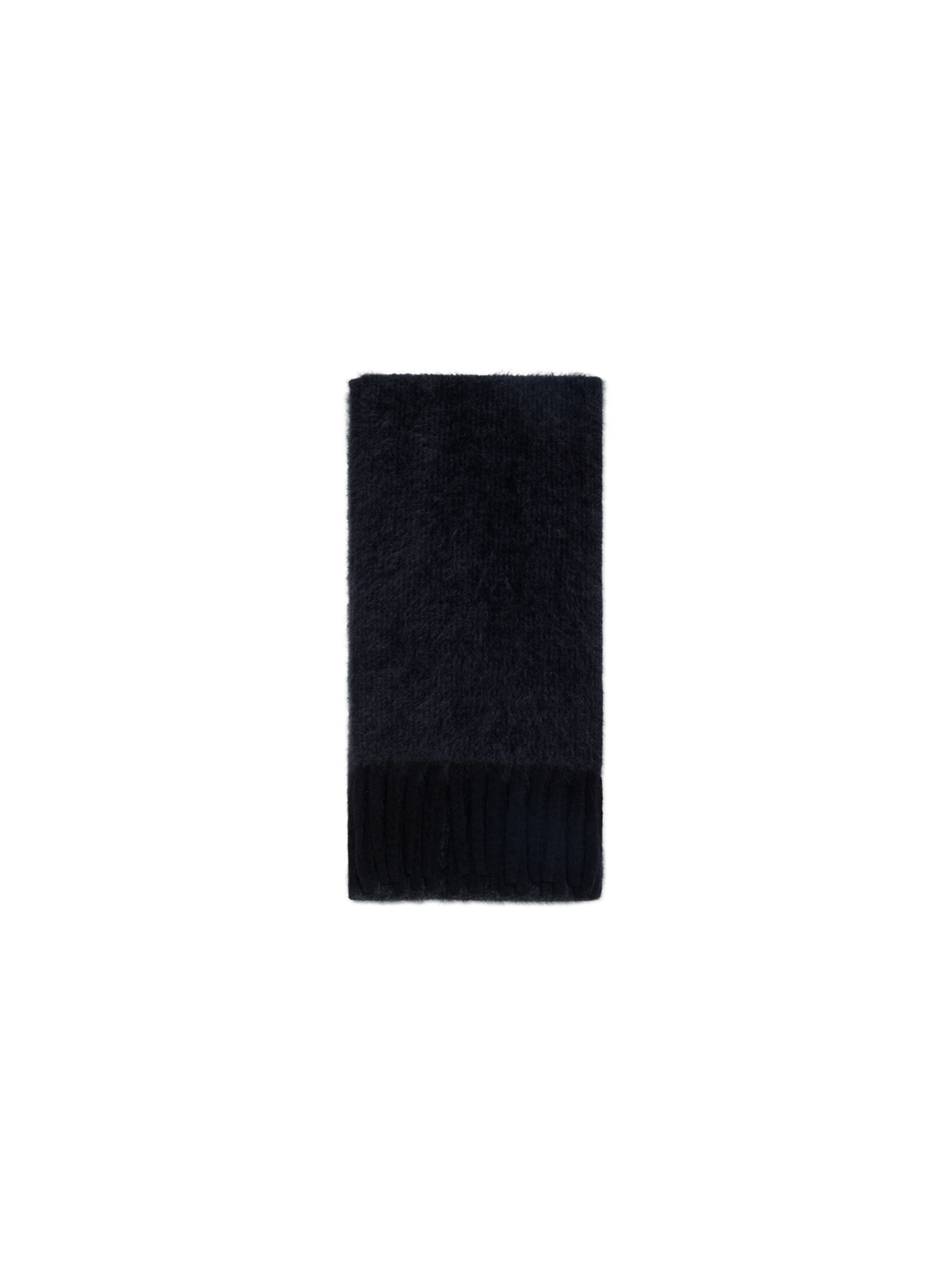 Designer Bi-Color Schal aus Cloud Cashmere mit Fransen - Bunt - Schwarz - Grau