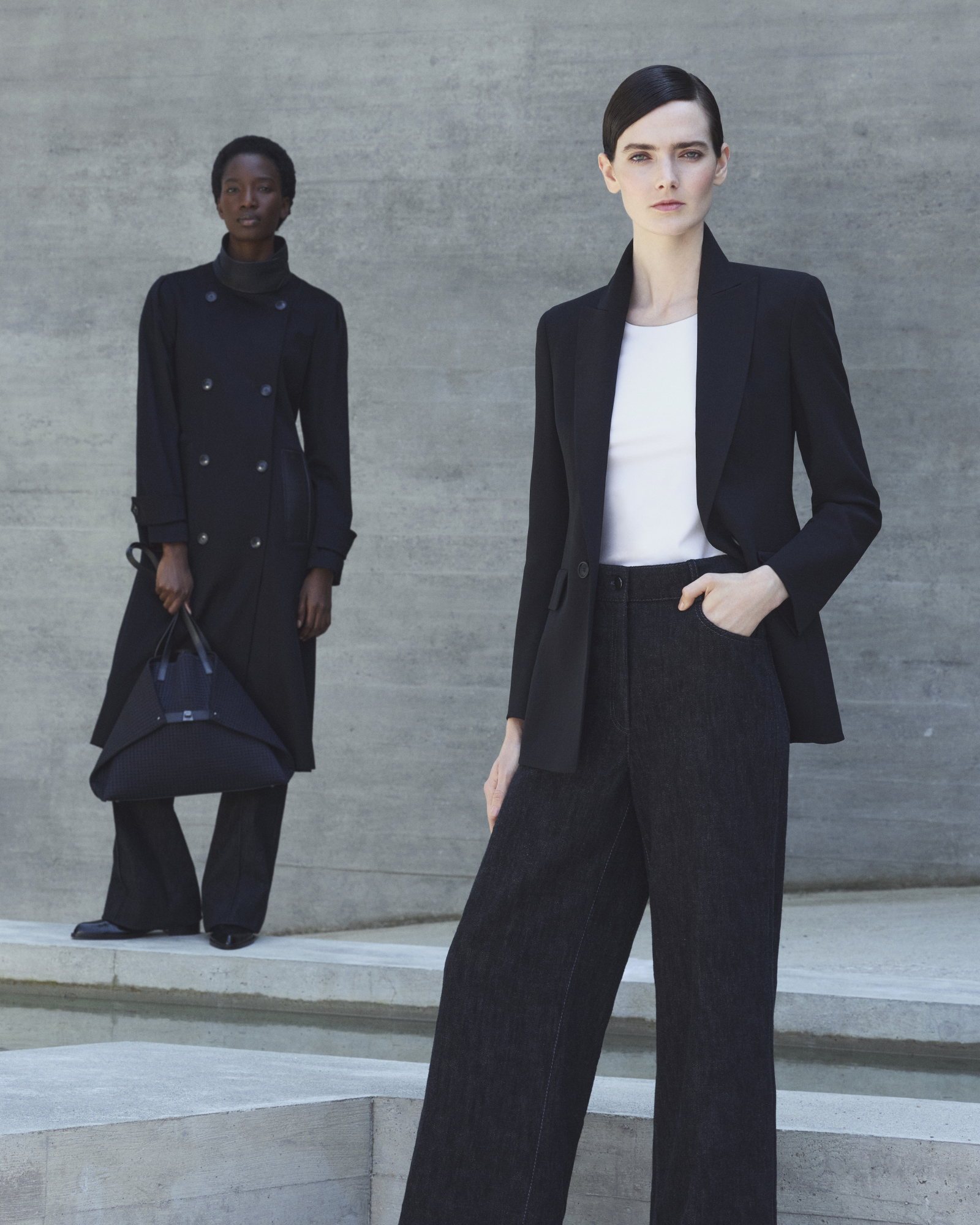 Designer T-Shirt aus Baumwoll-Jersey  - Weiss 