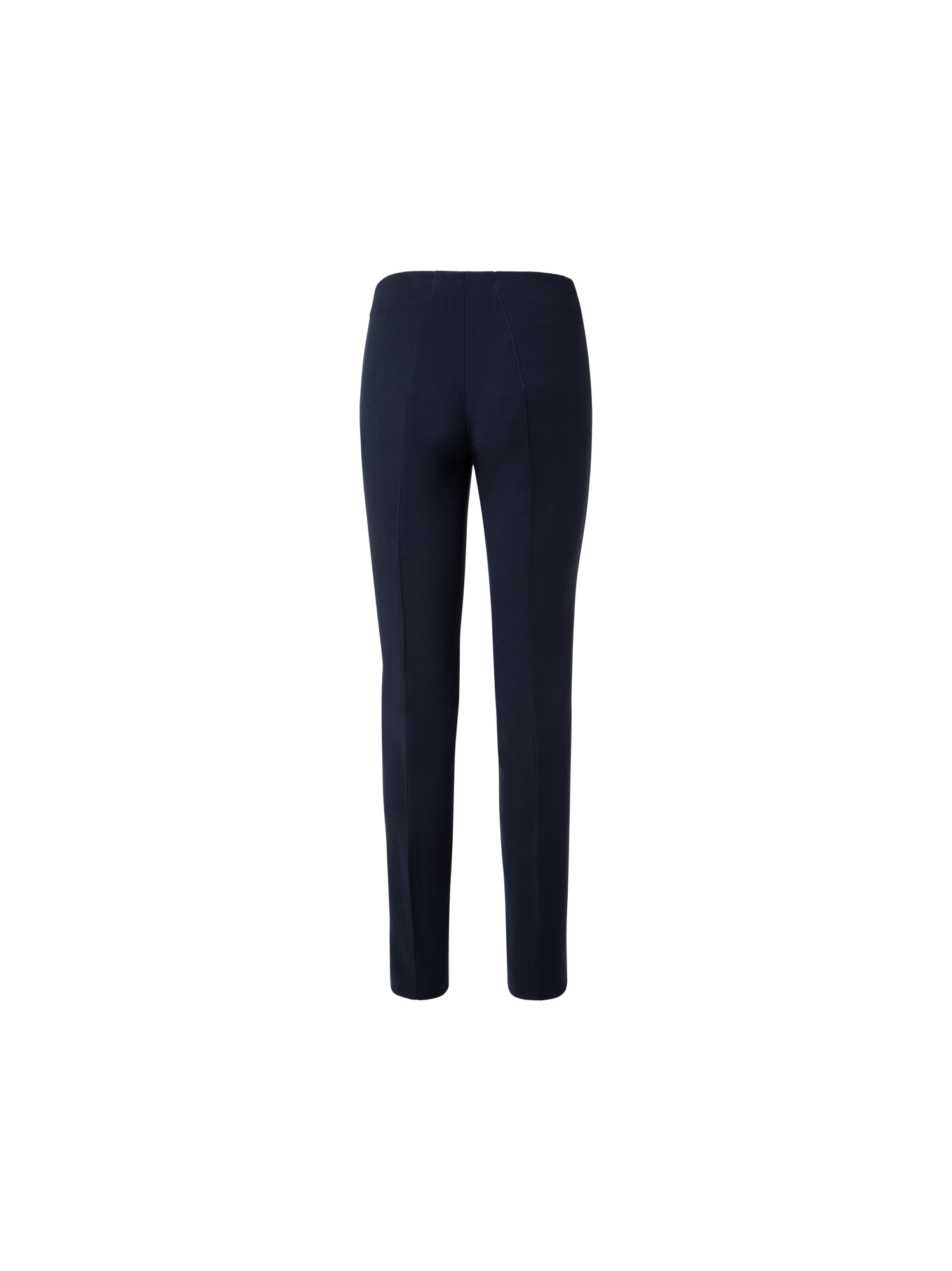Designer Slim Hose aus Woll-Doubleface - Dunkelblau - Blau