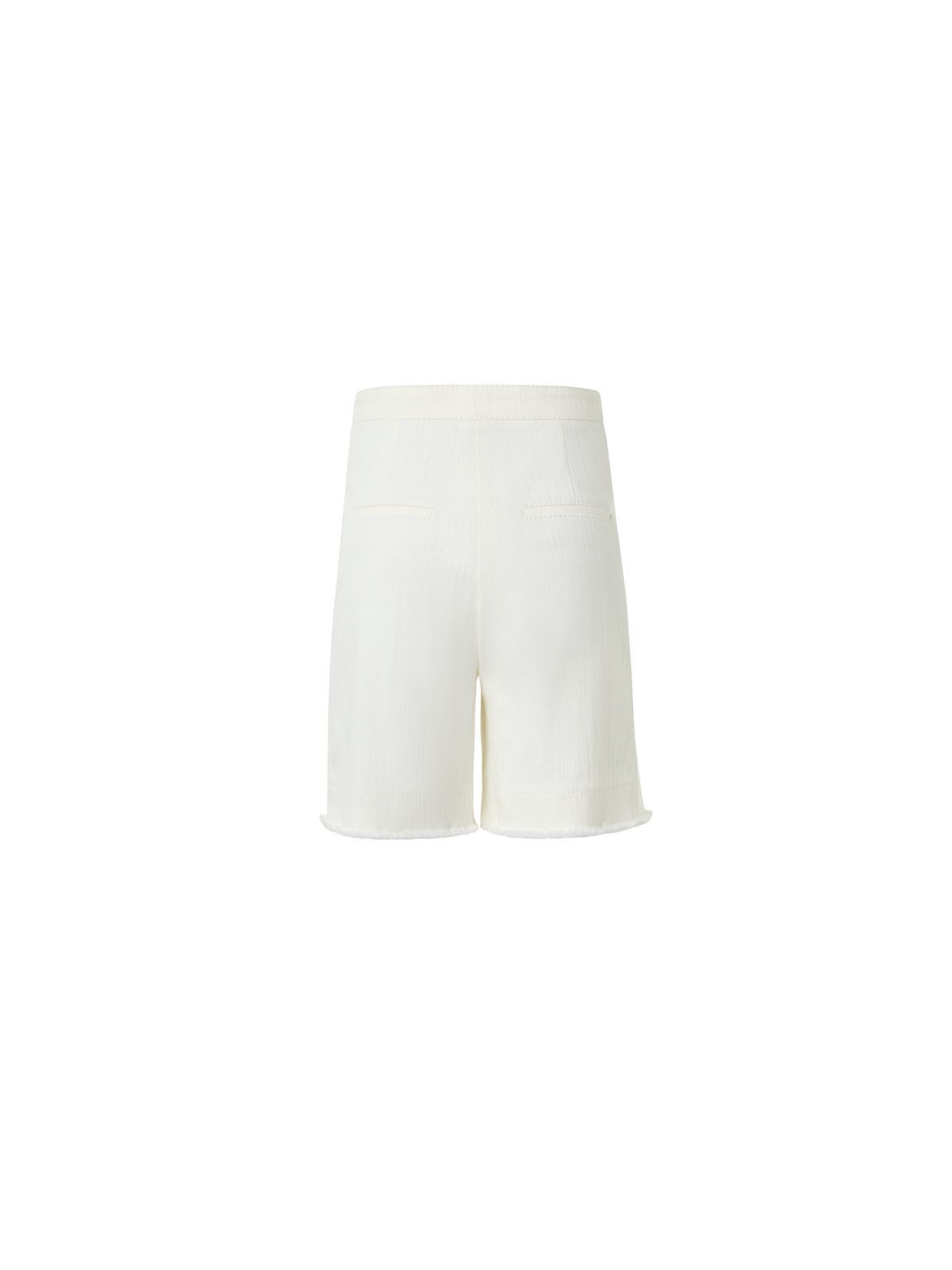 Designer Filia Bermudashorts aus Stretch-Baumwolldenim - Weiss
