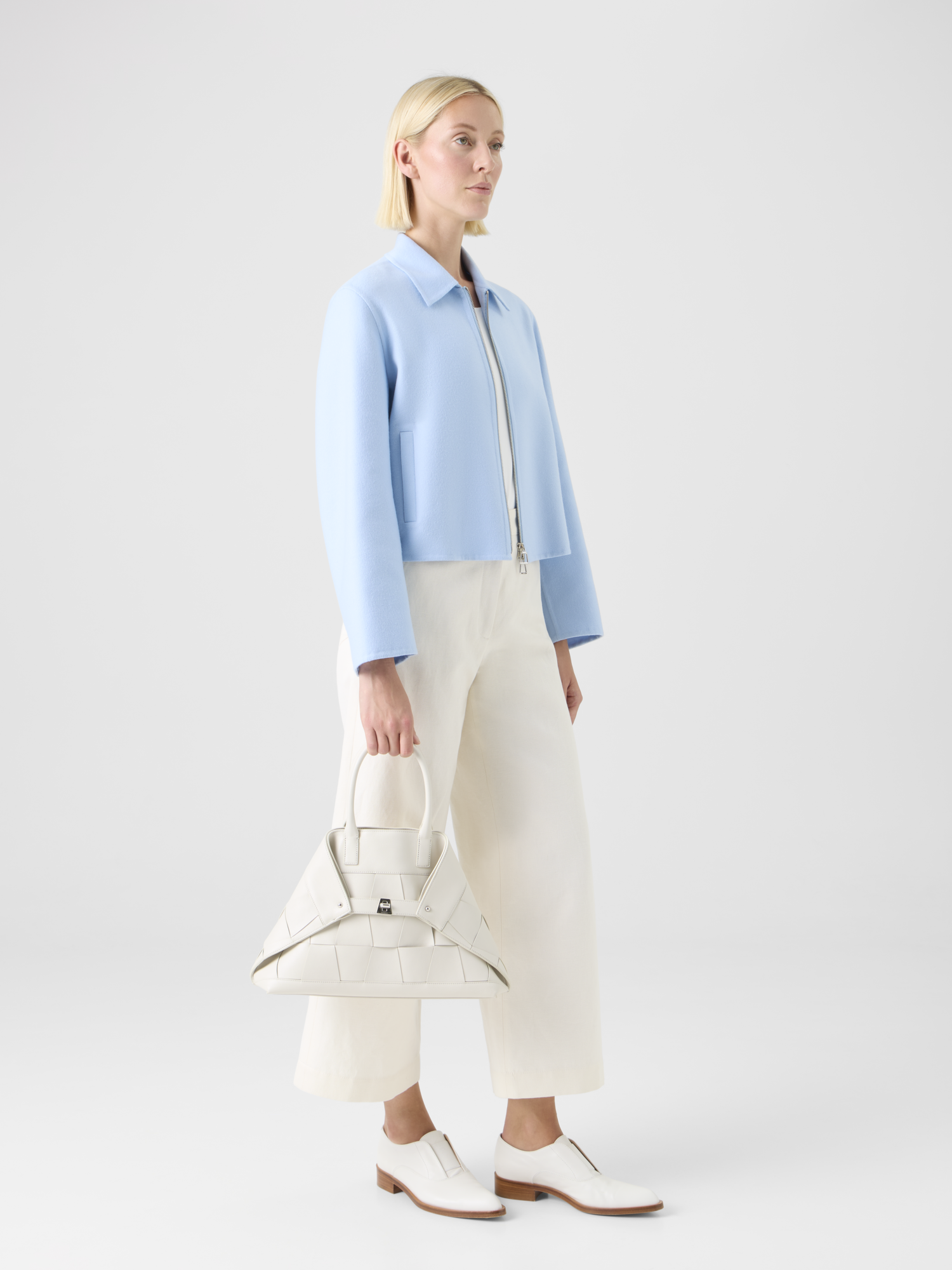 Designer Blouson aus Kaschmir Doubleface 