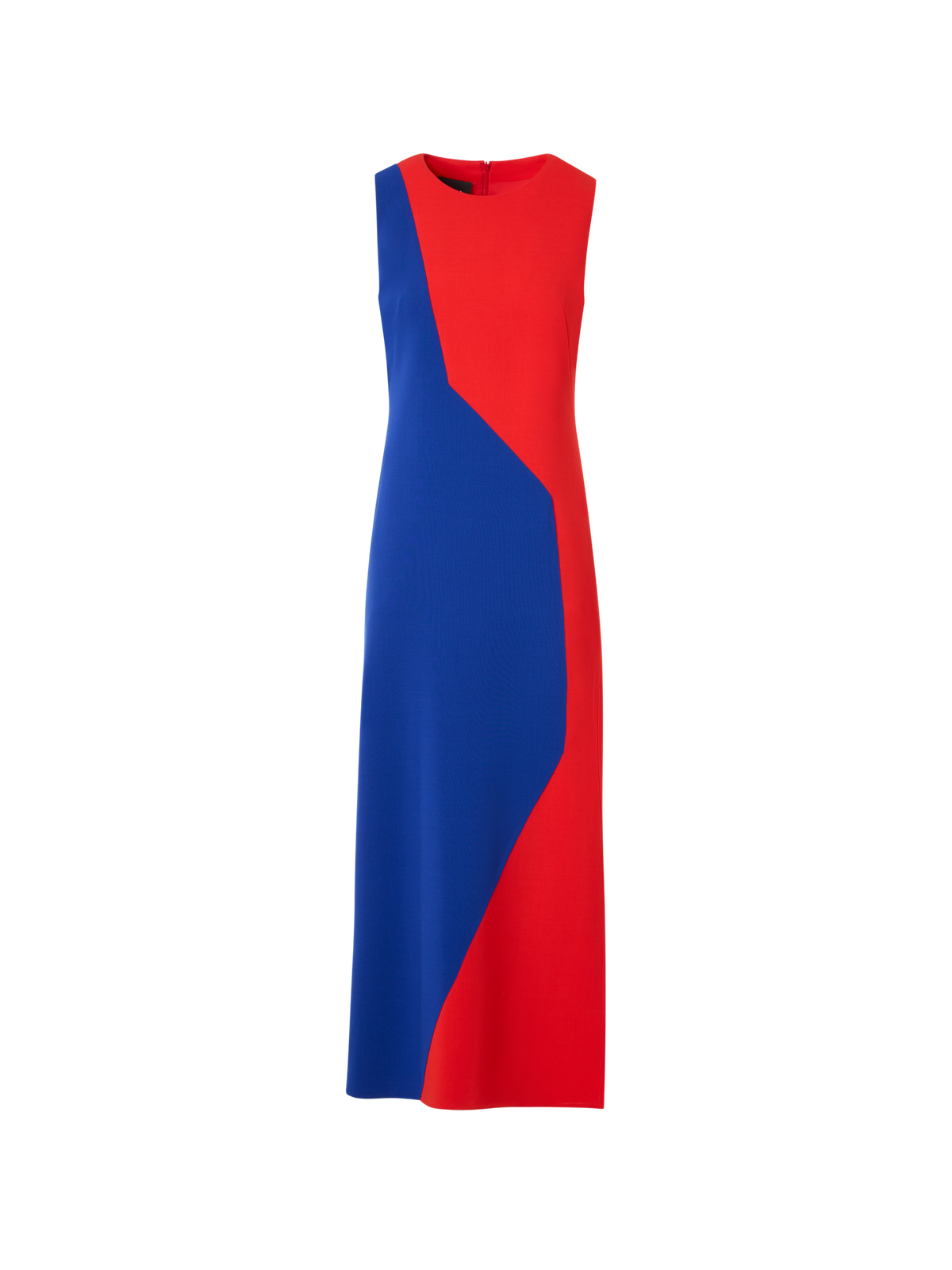Designer Midi-Etuikleid mit Polygon-Patchwork - Bunt