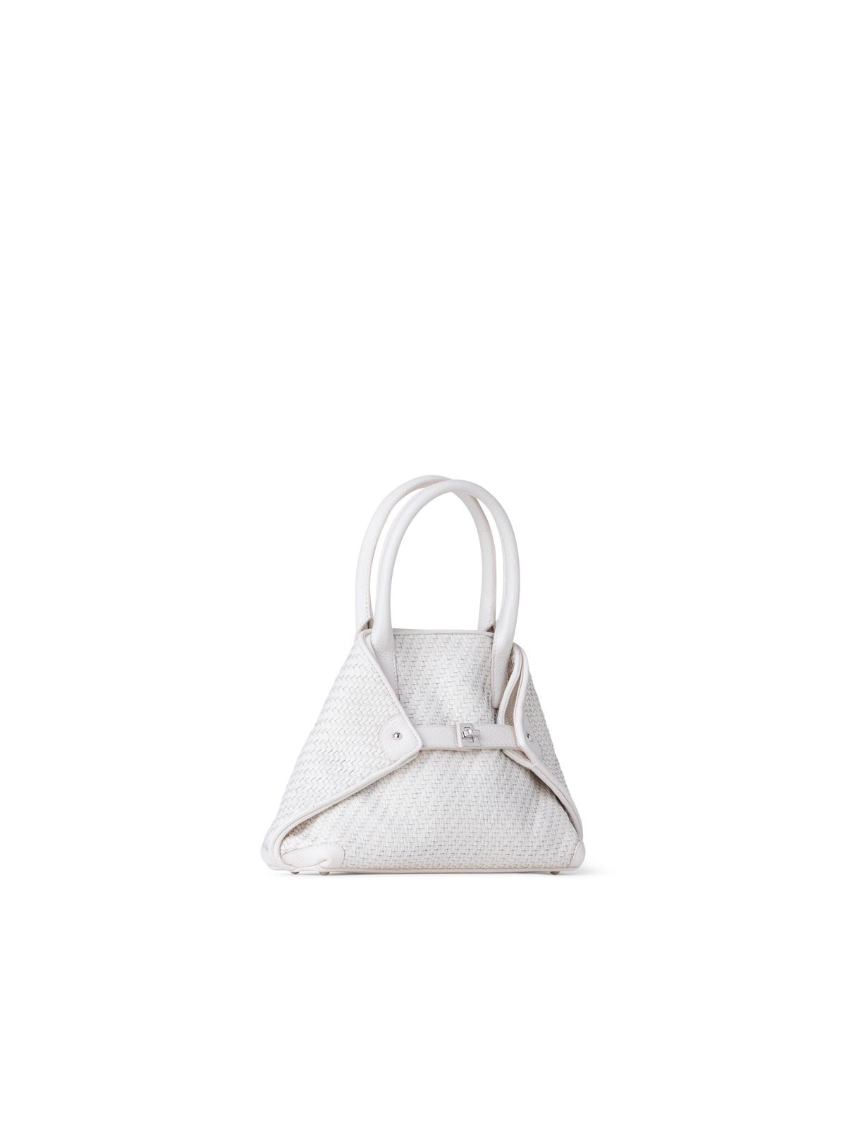 Designer Ai Little Top Handle Tote - Ecru - Weiss